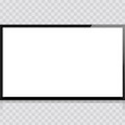 180x180 Frame Tv Monitor Computer Black Photo Frame Isolated