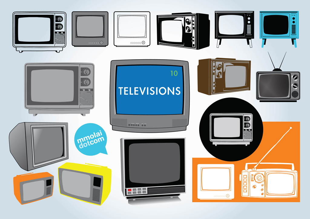 1024x724 Free Television Vectors Vector Art Graphics