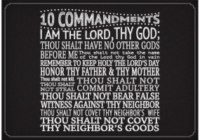 Ten Commandments Vector
