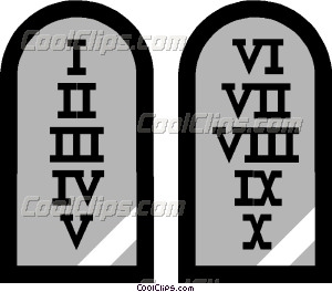 300x264 Symbol Of The Ten Commandments Vector Clip Art