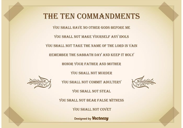 700x490 Ten Commandments Background Free Vectors Ui Download
