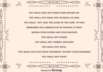 352x246 Ten Commandments Background Free Vector Download Cannypic