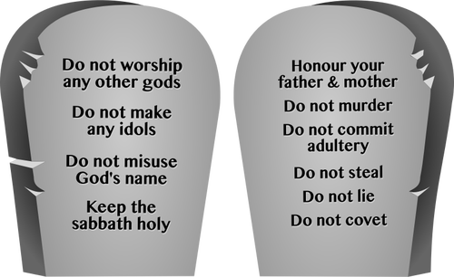 Ten Commandments Vector At Vectorified.com | Collection Of Ten ...