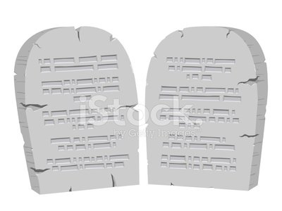 400x300 Ten Commandments Stock Vectors