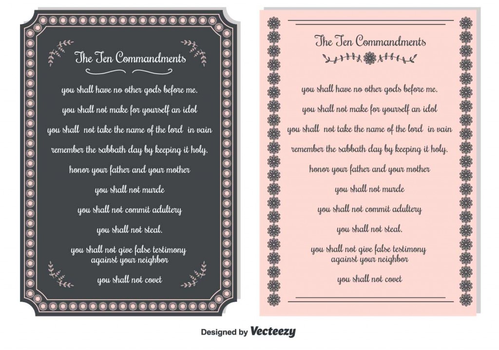 1024x717 Free Vector Ten Commandments Backgrounds