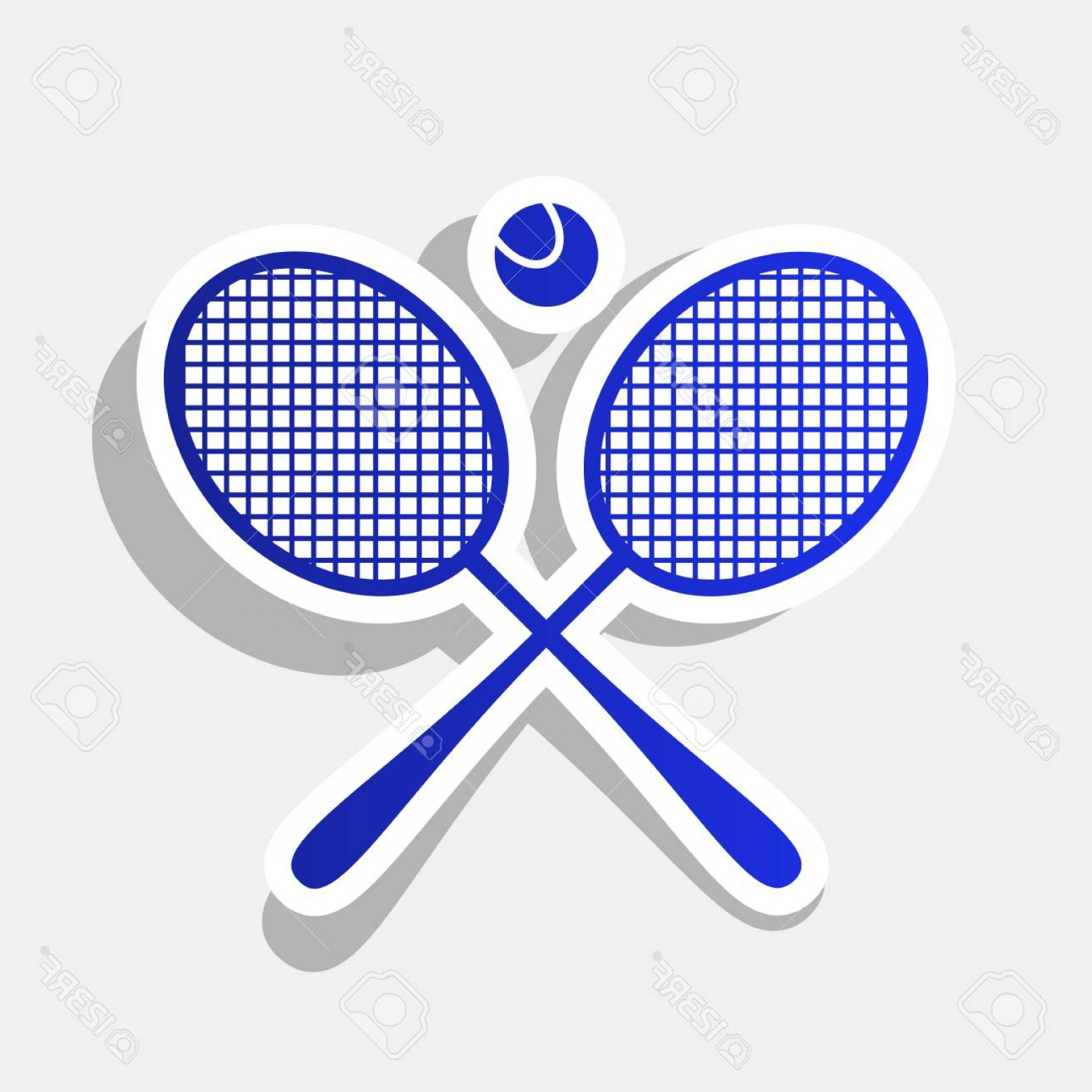 1560x1560 Photosigno De Raqueta De Tenis Vector Icono Azulado De Acbo Nuevo