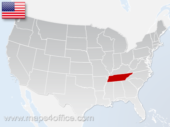 Us Tennessee Map County Population Density 340x255 Us Tennessee Map County Population Density
