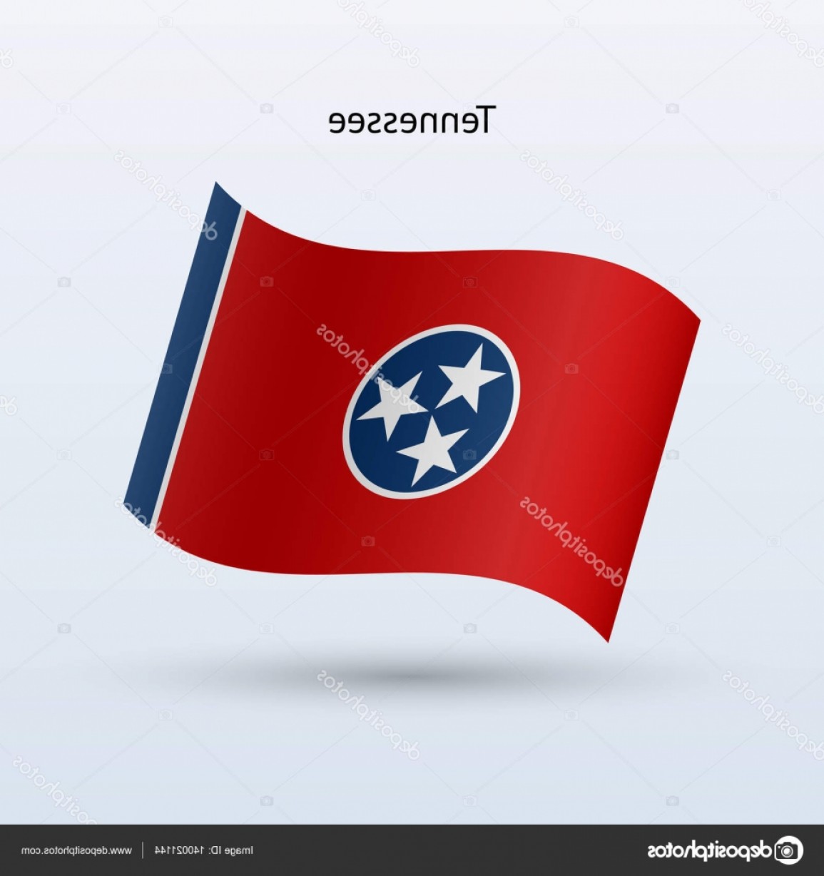 1155x1228 Stock Illustration State Of Tennessee Flag Waving Createmepink