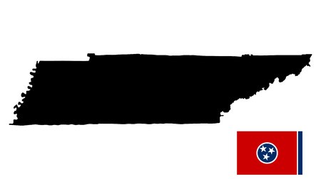 450x252 Tennesse Flag Vector Tennessee Vector Map High Detailed