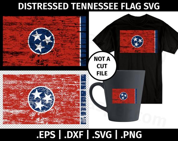 570x452 Tennessee Distressed Flag Design Clip Art Vector Graphic Etsy