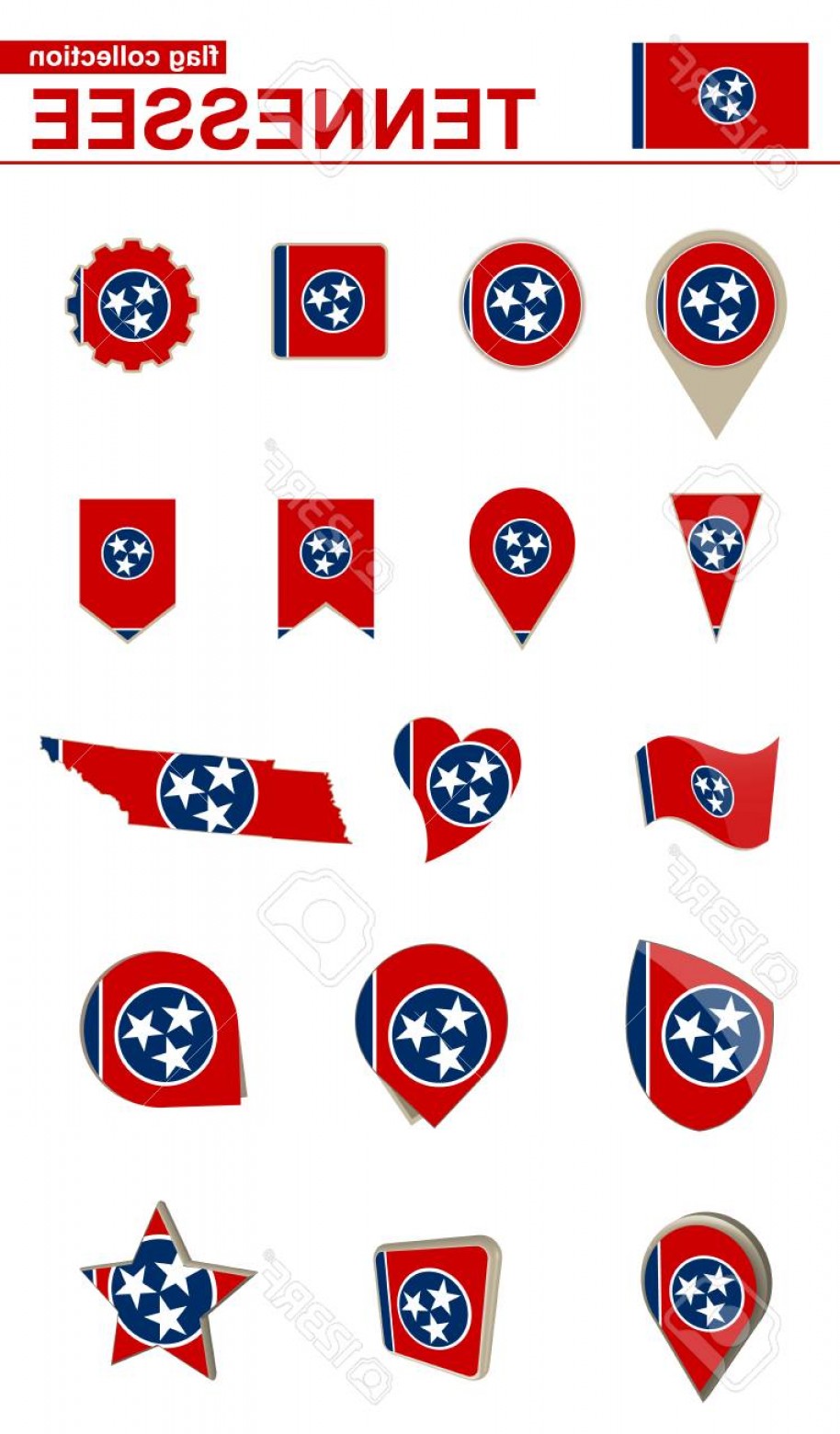 914x1560 Tennessee Flag Vector Createmepink