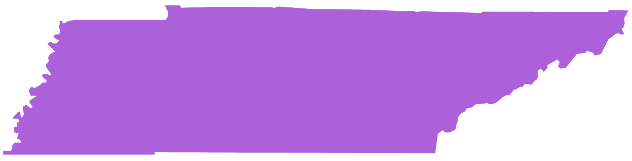 1280x327 Tennessee Map