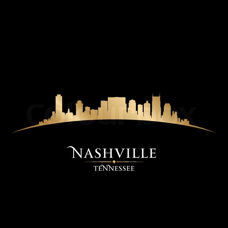 800x800 Nashville Tennessee City Skyline Stock Vector Colourbox