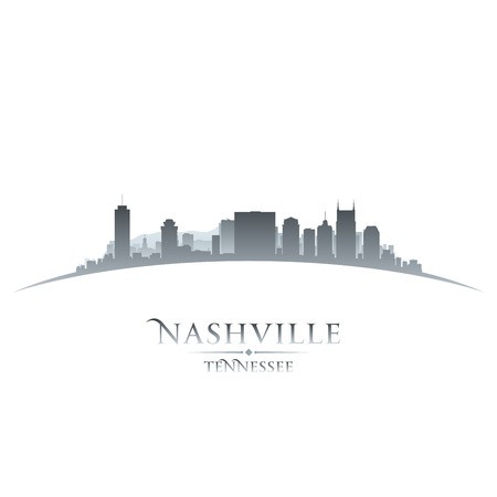 450x450 Nashville Tennessee City Skyline Silhouette Vector Illustration