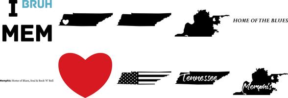588x200 Tennessee Free Vector Art