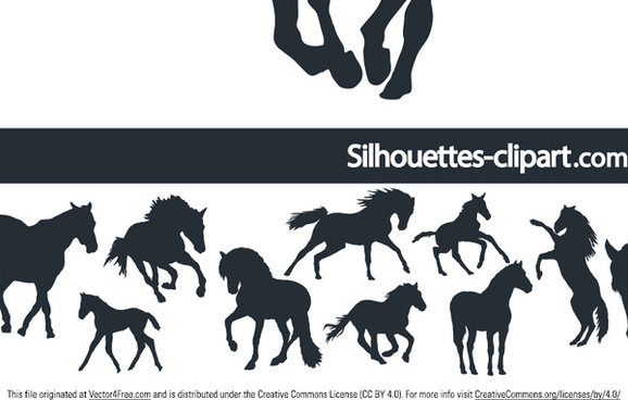 578x368 Tennessee Walking Horse Silhouette Free Vector Download
