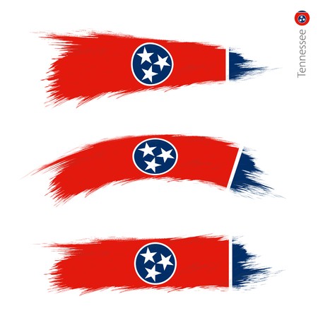 Set Of Grunge Textured Flag Of Us State Tennessee, Three 450x450 Set Of Grunge Textured Flag Of Us State Tennessee, Three