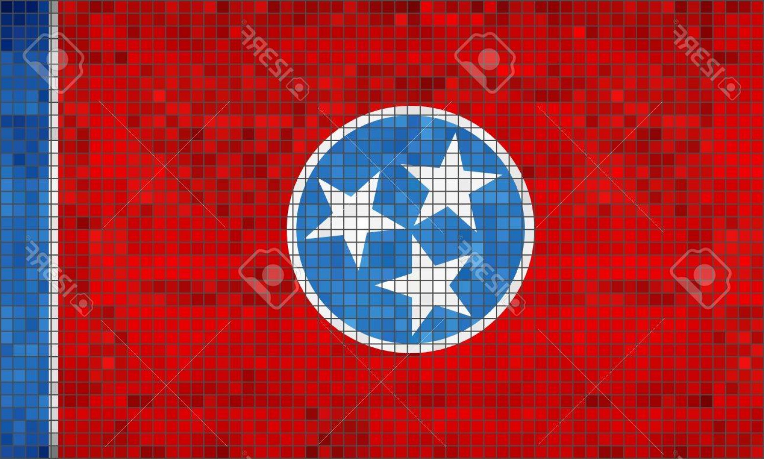 Photostock Vector Abstract Mosaic Flag Of Tennessee Illustration 1560x937 Photostock Vector Abstract Mosaic Flag Of Tennessee Illustration
