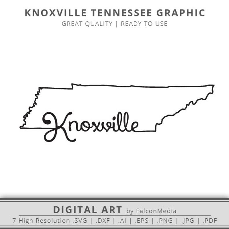 794x794 Tennessee Knoxville Tennessee State Outline Etsy