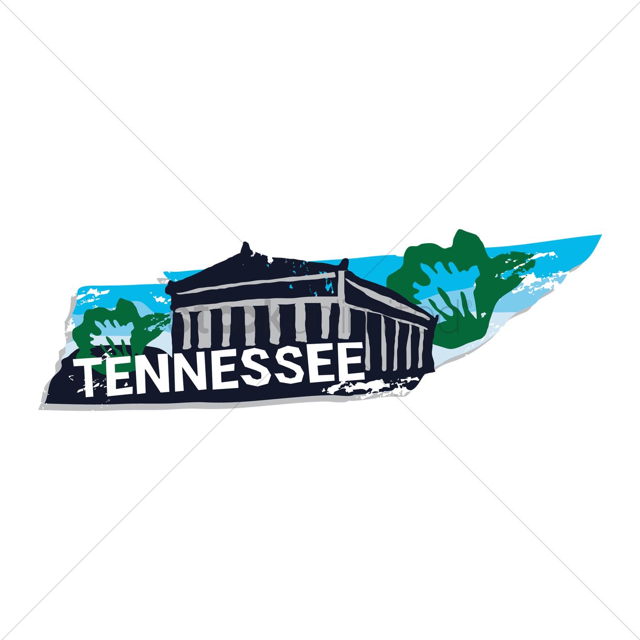 1300x1300 Free Tennessee State Vector Image