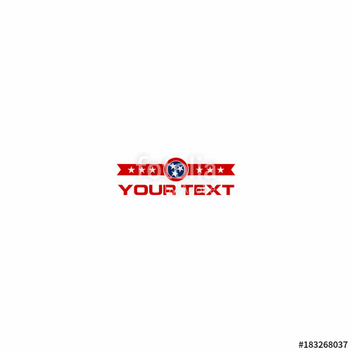 Tennessee Logo With Three Stars Icon Vector Stock Image 500x500 Tennessee Logo With Three Stars Icon Vector Stock Image