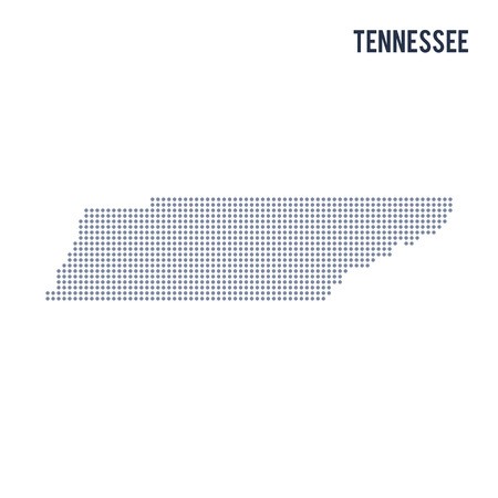 Vector Dotted Map State Of Tennessee Isolated On White Background 450x450 Vector Dotted Map State Of Tennessee Isolated On White Background