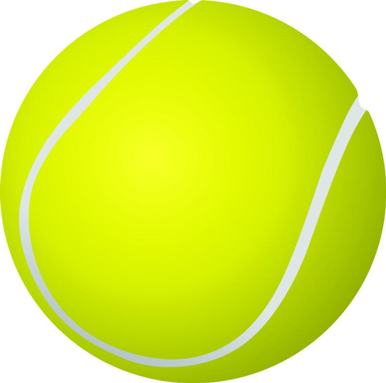 794x789 Tennis Ball Racket Court Sports Game Instant Etsy