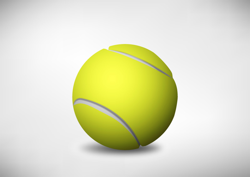 800x565 Tennis Ball Vector Icon