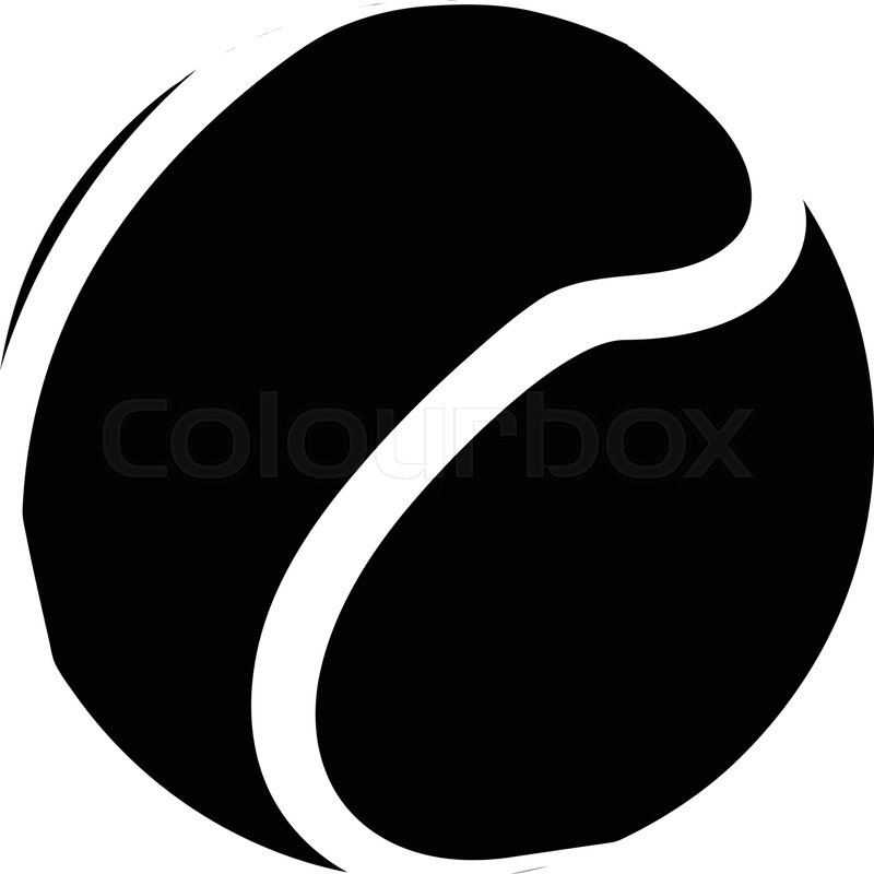 800x800 Tennis Ball Icon Simple Illustration Stock Vector Colourbox
