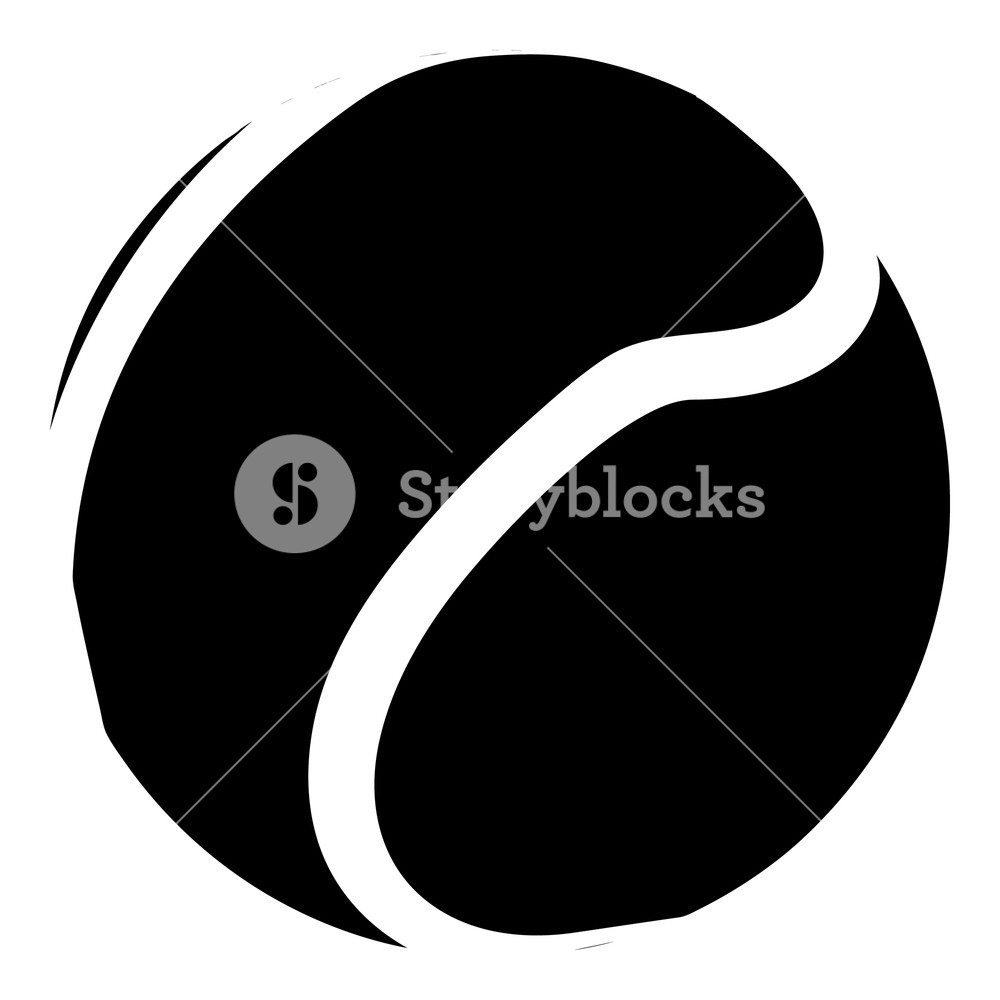 1000x1000 Tennis Ball Icon Simple Illustration Of Tennis Ball Vector Icon