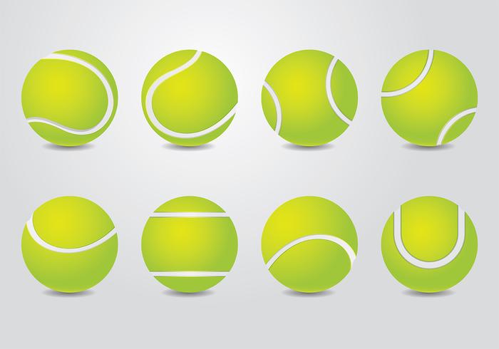700x490 Tennis Ball Vector Stock Images