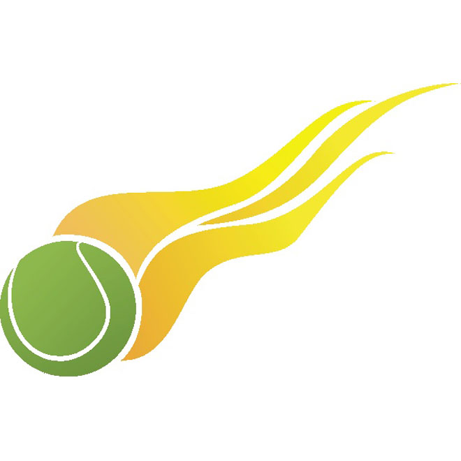 660x660 Tennis Ball On Fire Free Vector
