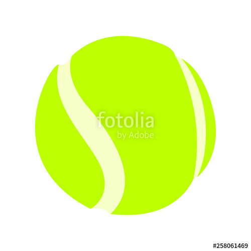 500x500 Tennis Ball Emoji Vector Stock Image And Royalty Free Vector