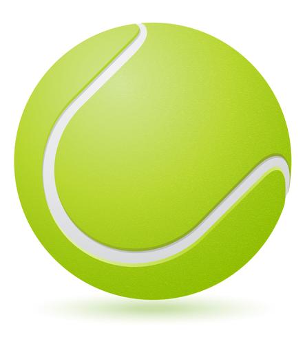 443x490 Tennis Ball Vector Illustration