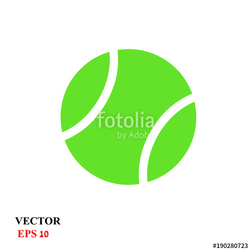 500x500 Tennis Ball Vector Illustration Stock Image And Royalty Free