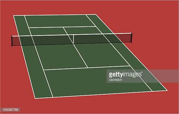 612x390 Tennis Court Vector Art And Graphics Getty Images T Shirt