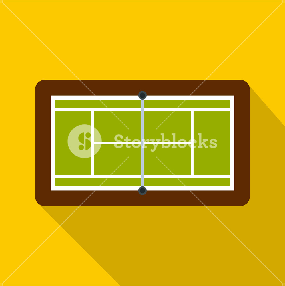 998x1000 Tennis Court Icon Flat Illustration Of Tennis Court Vector Icon