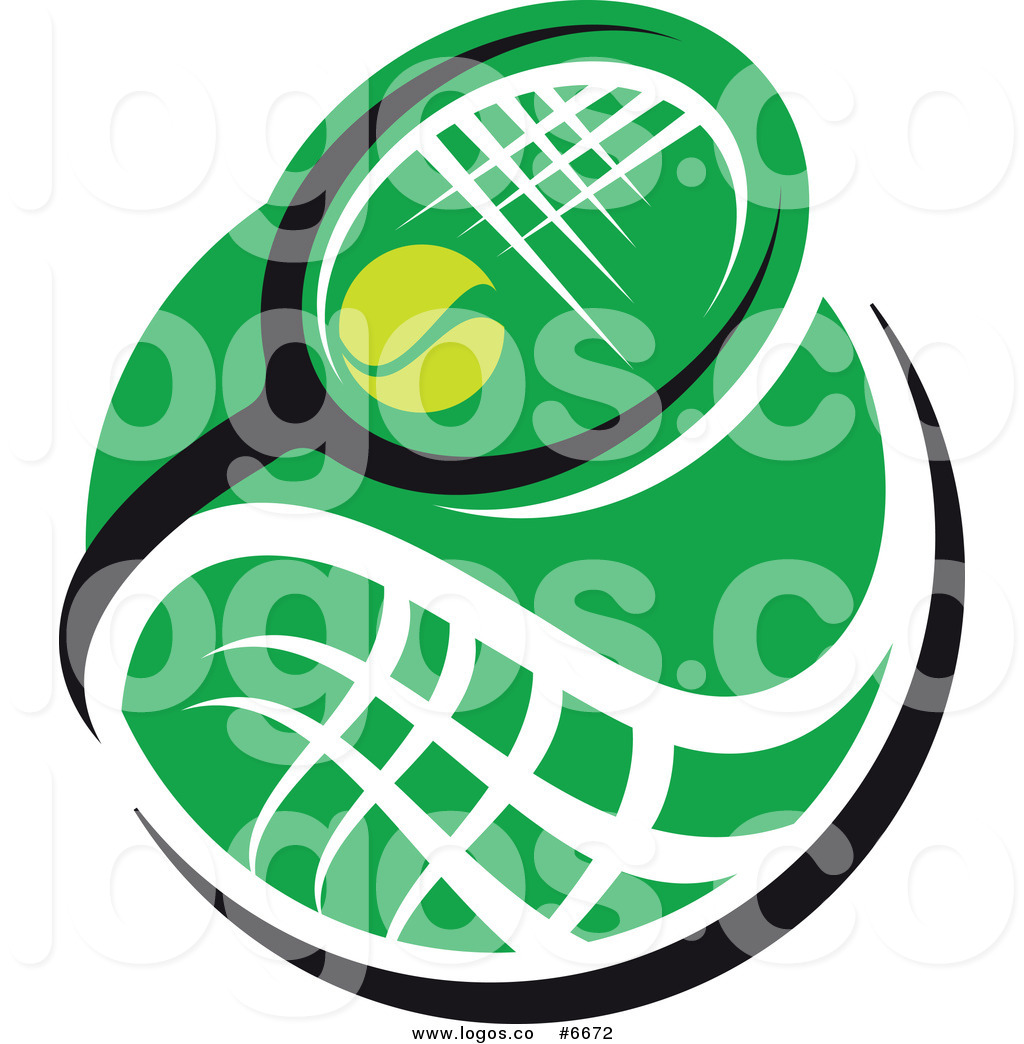 1024x1044 Royalty Free Clip Art Vector Logo Of A Tennis Ball And Racket Over