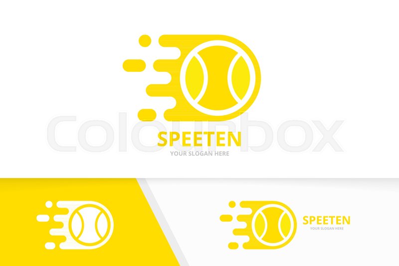800x533 Vector Fast Tennis Logo Combination Stock Vector Colourbox
