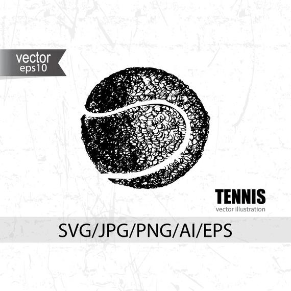 570x570 Clipart Tennis Tennis Ball Tennis Vector Sport Ball Etsy