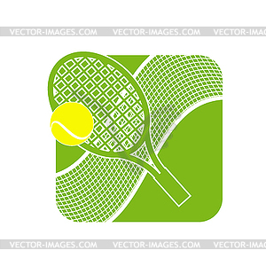 300x300 Stock Tennis Logo With Tennis Net