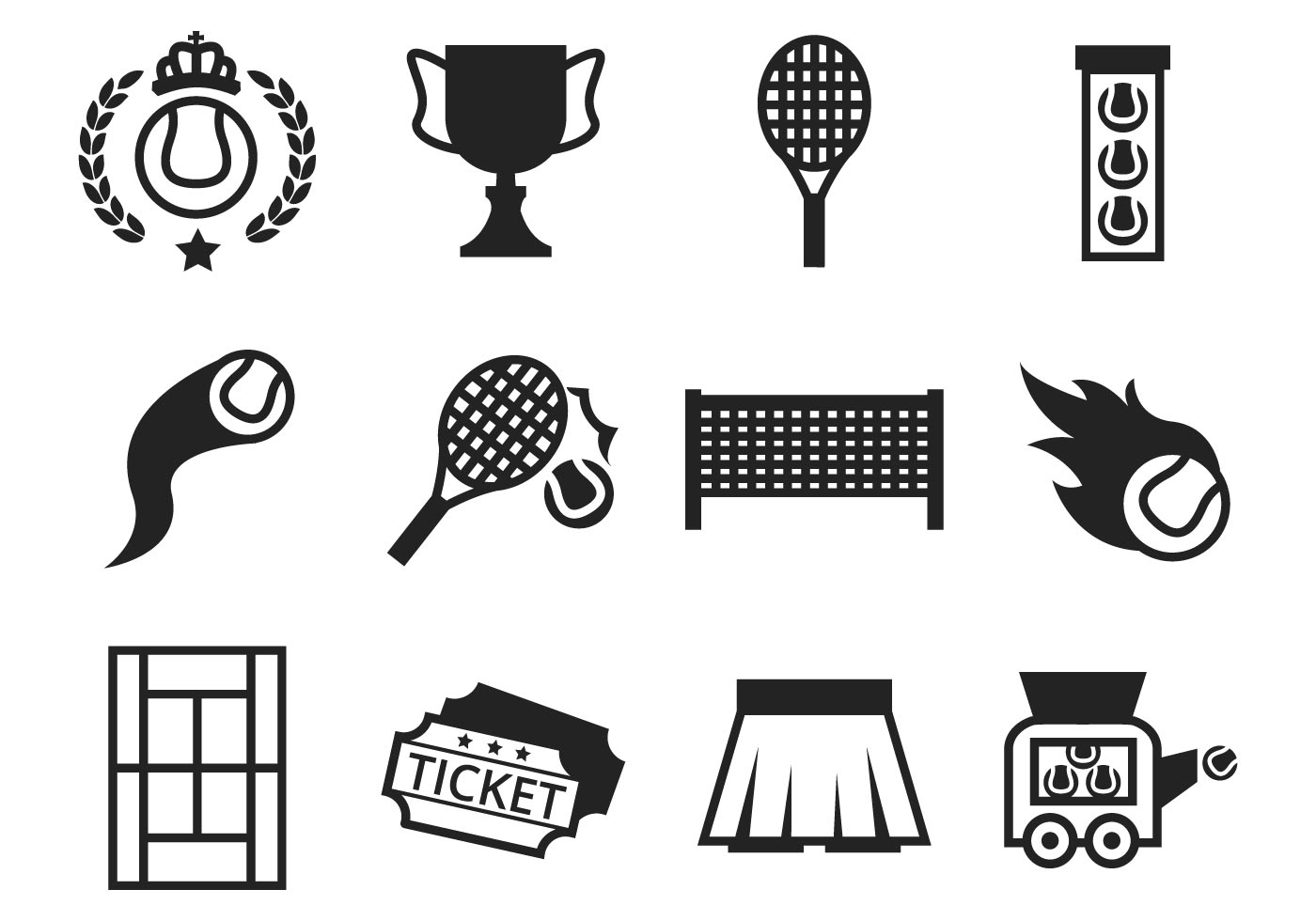 1400x980 Tennis Net Free Vector Art