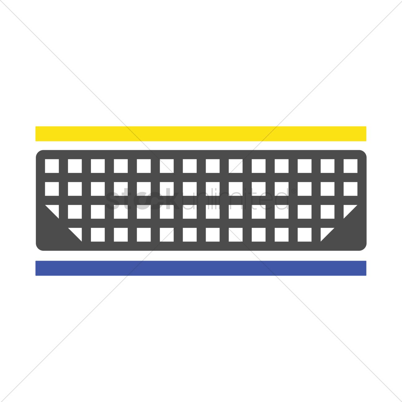 1300x1300 Tennis Net Vector Image