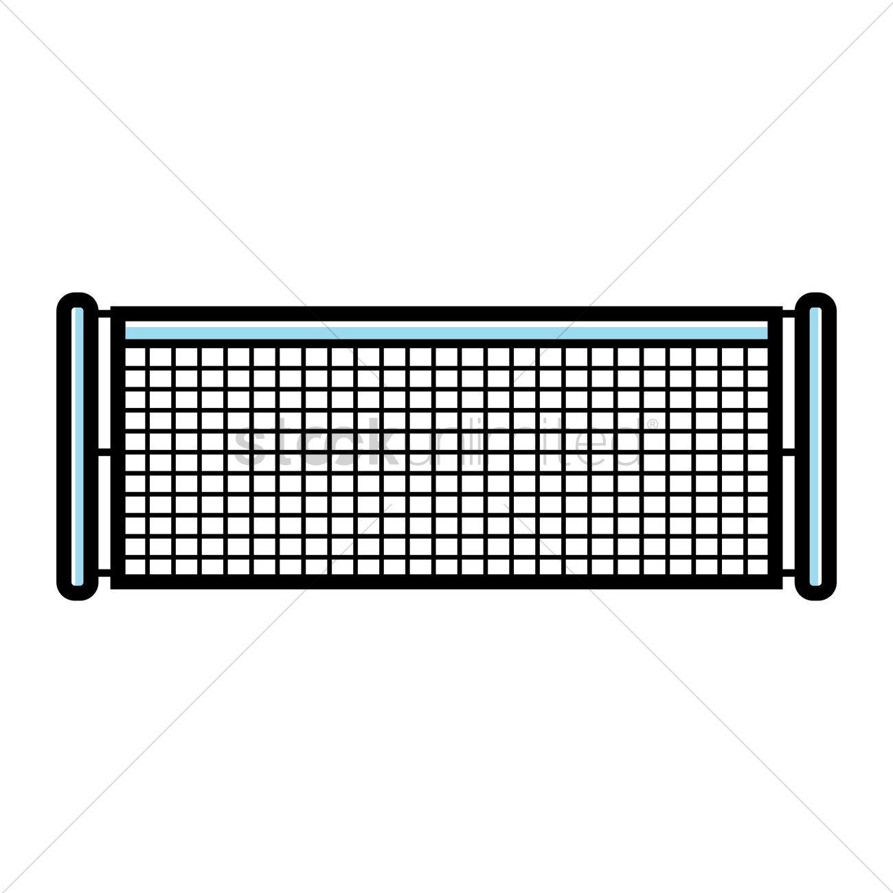 1300x1300 Tennis Net Vector Image