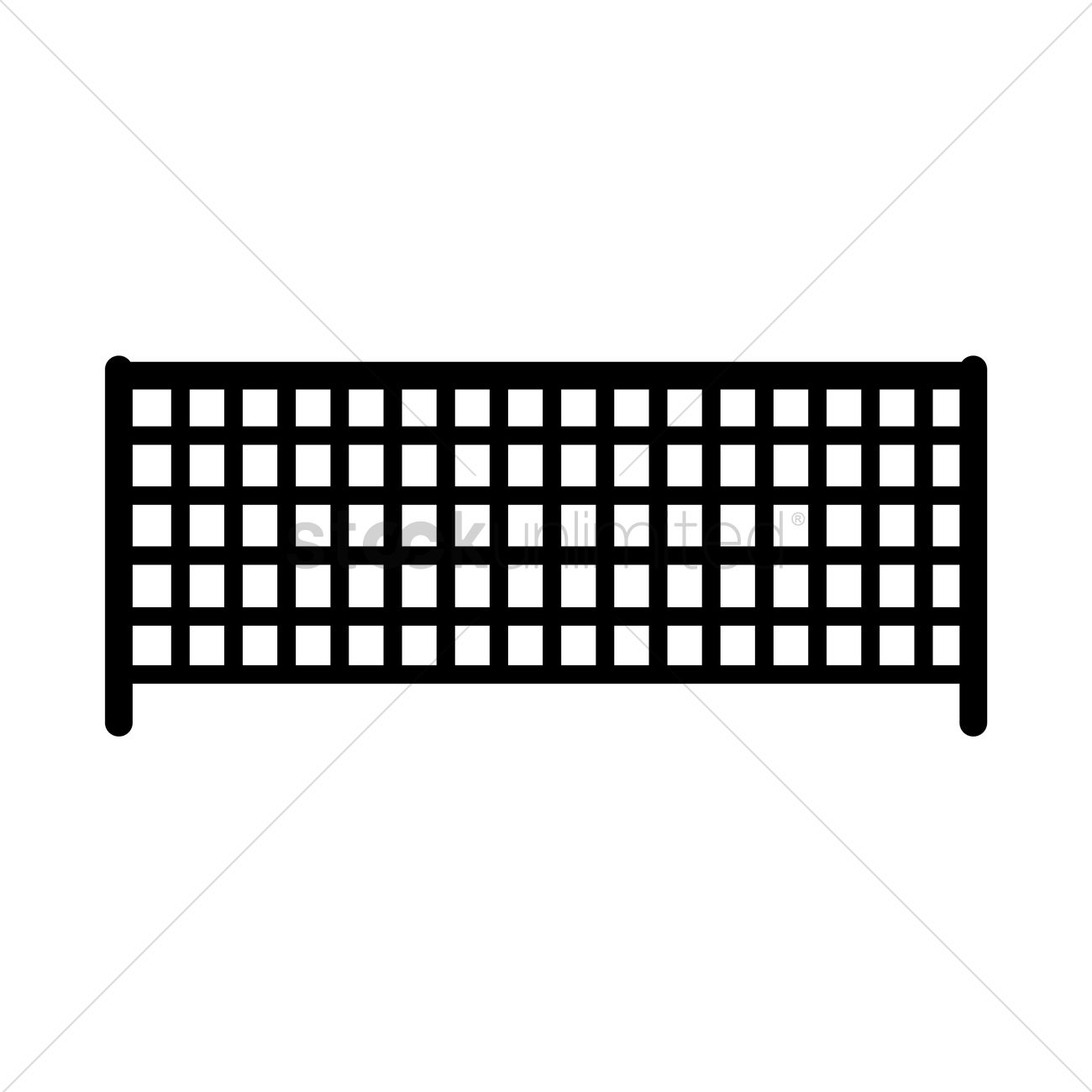 1300x1300 Tennis Net Vector Image