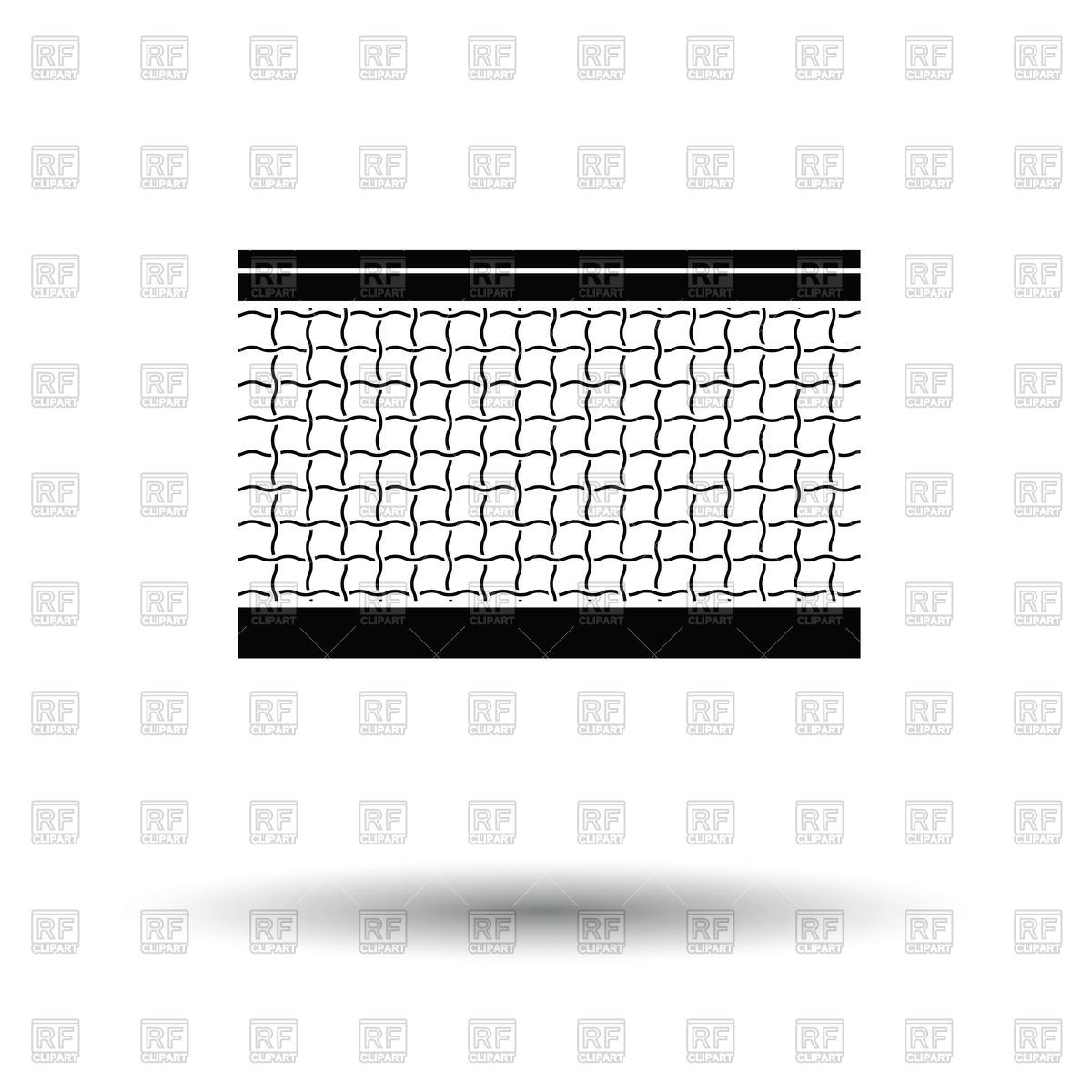 1200x1200 Tennis Net Icon With Shadow Design Vector Image Of Icons