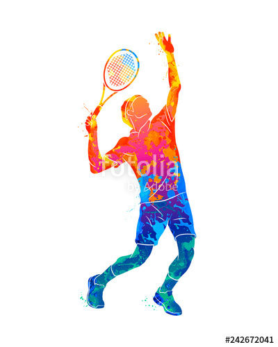Tennis Player Vector