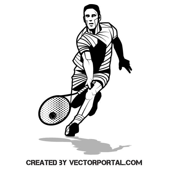 660x660 Tennis Player Vector