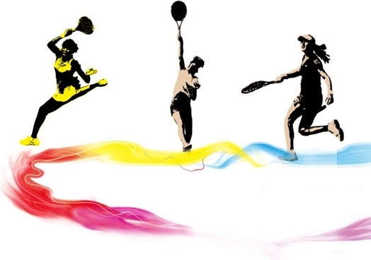 524x368 Tennis Player Vector Free Vector Download