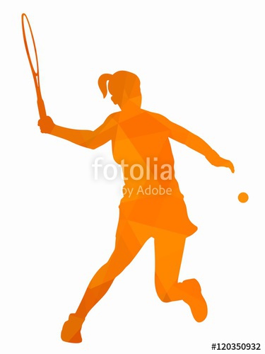375x500 Silhouette Tennis Player Vector Drawing Stock Image And Royalty